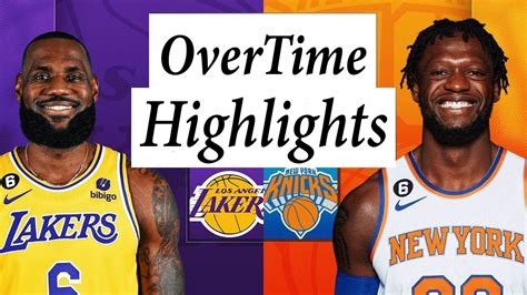 Los Angeles Lakers Vs New York Knicks Full Highlights OverTime Jan