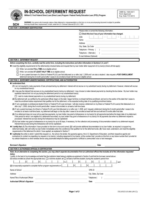 Deferment Request Form Fill Out And Sign Printable Pdf