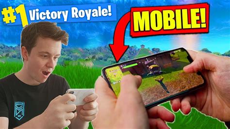 Winning New Fortnite On Mobile Gameplay Youtube