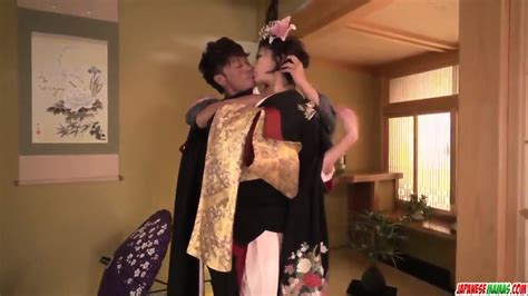 Milf Takes Down Her Kimono For A Big Dick