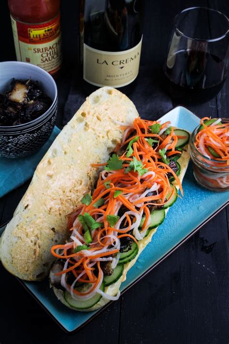 La Crema Pork And Pinot 3 Pork Belly Banh Mi Sandwiches Katie At