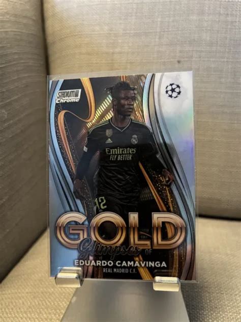 2022 23 TOPPS STADIUM Club chrome UEFA aperçus de l or GG EC Eduardo