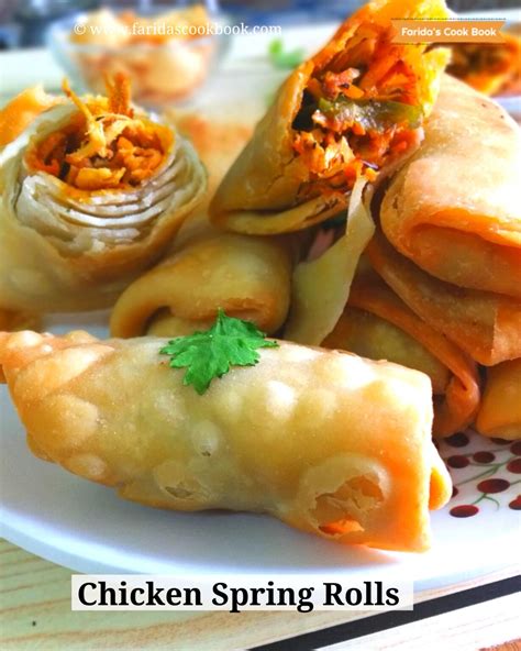 Chicken Spring Rolls How To Make Chicken Spring Roll Recipe