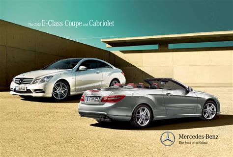 2012 E Class Coupe And Cabriolet Brochure By Mercedes Benz Canada Issuu