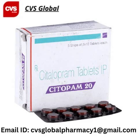 Citopam Tablet Citalopram 20mg 10 Mg Non Prescription At Rs 96