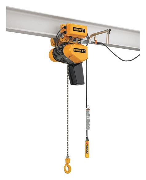 Harrington H4 Electric Chain Hoist 2000 Lb Load Capacity 460v 20 Ft