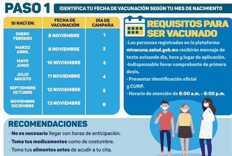 Del 8 Al 13 De Noviembre Aplicarán La Segundas Dosis De La Vacuna A