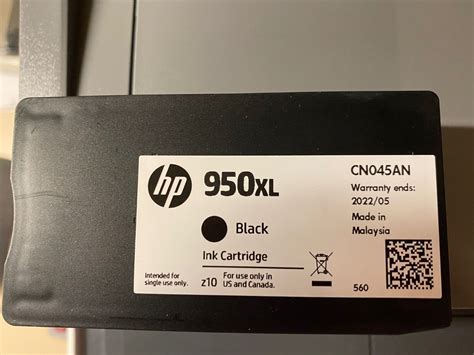 Hp Xl Black Ink Cartridge Cn An Genuine New Ebay