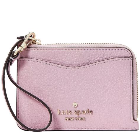 Buy Kate Spade Leila Small Cardholder Wristlet In Quartz Pink Wlr00398