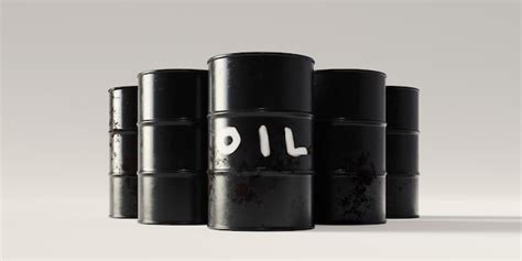 Premium Photo Black Oil Barrels D Rendering