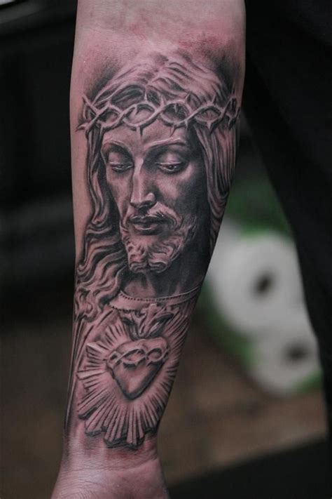 Jesus Forearm Tattoo