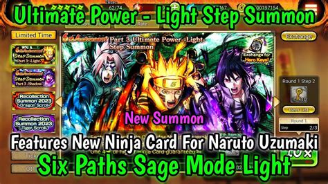 NxB NV Ultimate Power Light Step Summon New Ninja Card Naruto