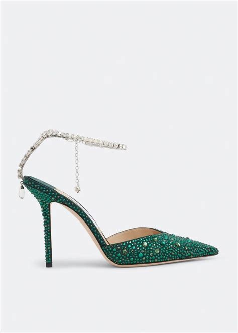 Jimmy Choo Saeda Pumps For Women Green In Uae Level Shoes