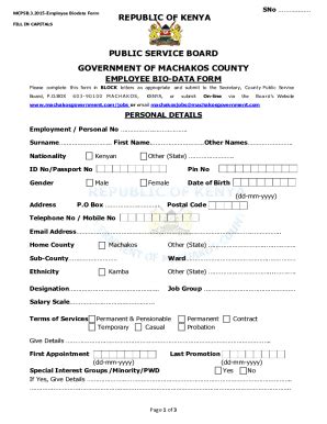 Fillable Online Government Biodata Form Fill Online Printable