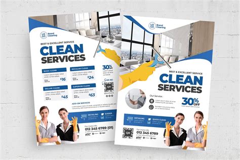 Cleaning Service Flyer Template Masterbundles