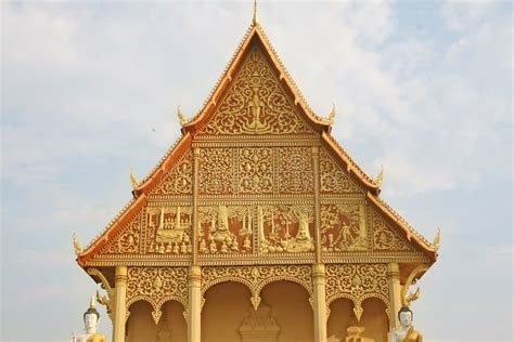 Laos temple stock photo. Image of shrine, chedi, asian - 2314764