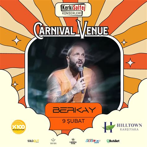 Berkay Konseri 9 Şubat 2024 Carnival Venue Hilltown AVM izmirmag