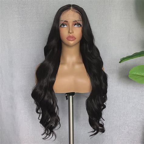 Amazon Soku Inch Long Wave Lace Front Wig Pre Plucked Hairline