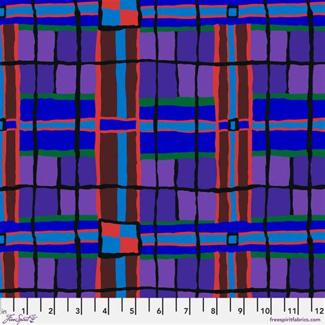 Checkmate Blue Kaffe Fassett Collective I Fenwick Fabrics