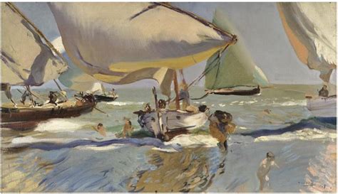 Boats On The Beach Joaqu N Sorolla Wikiart Org