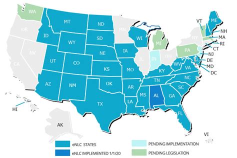 More RN Travel Nurse Job Opportunities in Compact Nursing States