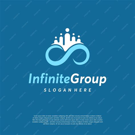 Premium Vector Infinity Group People Logo Designs Concept Vector