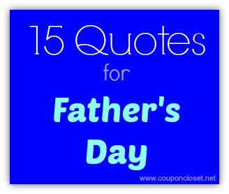 15 FREE Father's Day Quotes - One Crazy Mom