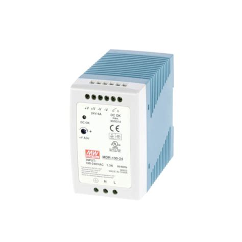 MEAN WELL MDR 100 24 100W 24V 4A DIN Rail AC DC Power Supply Plastic