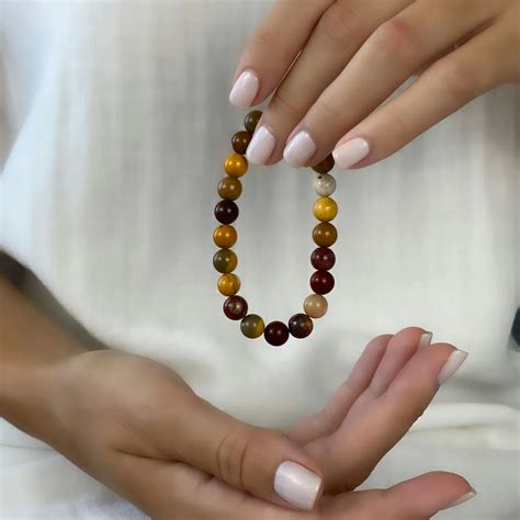 Mookaite Bracelet Bracelet Real Mookaite Stone Bracelet