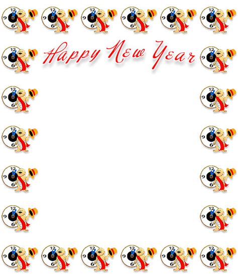 Free New Year Border Graphics - Clipart Frames