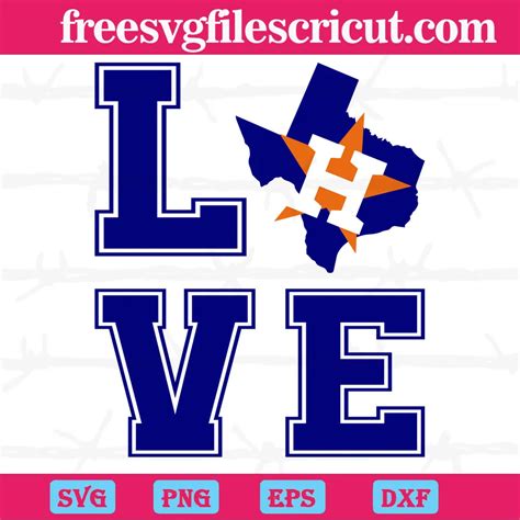 Love Houston Astros Cutting File Svg Free Svg Files For Cricut