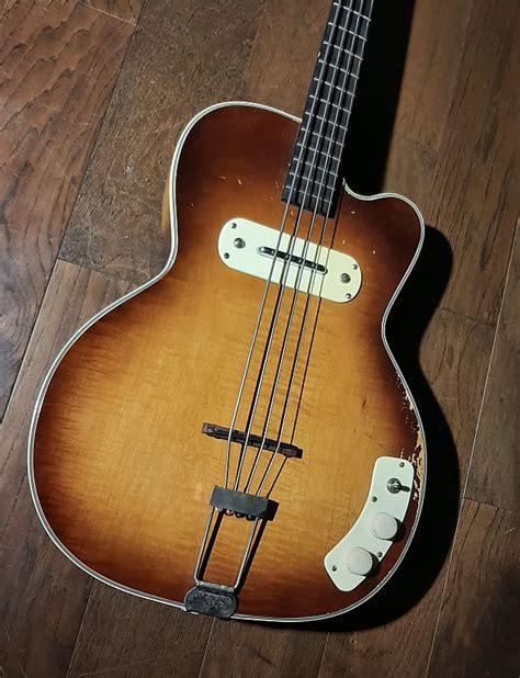 Kay 162 Howlin Wolf Bass 1950 S Sunburst Reverb