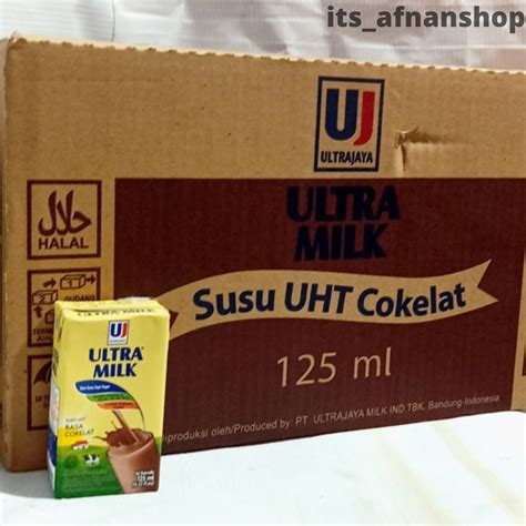 Jual Susu Uht Ultra Milk 125ml 1 Dus Coklat Kecil Dus Shopee Indonesia