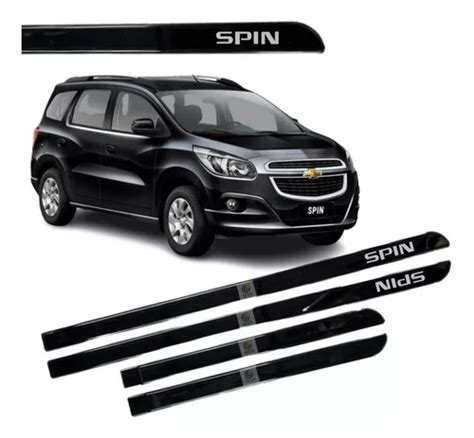 Friso Lateral Slim Chevrolet Spin Preto Global Frete Gr Tis