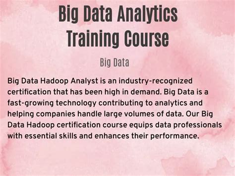 Ppt Big Data Analytics Training Course Powerpoint Presentation Free Download Id11498623