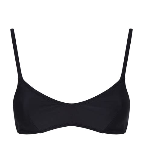 Solid Striped Black Rachel Bikini Top Harrods Uk