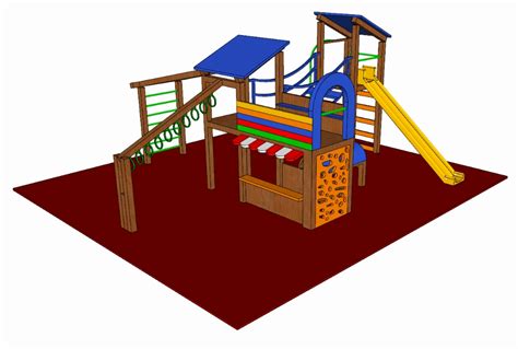 Parque Infantil 3d En Skp Descargar Cad 365 77 Kb Bibliocad