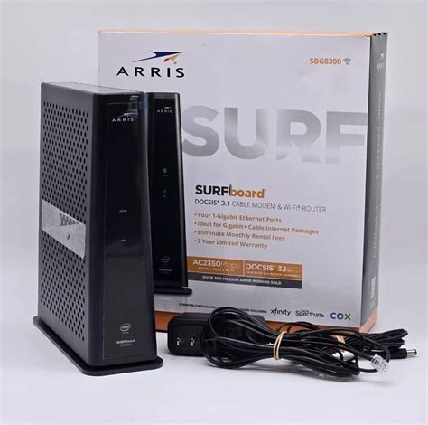 Used ARRIS SURFboard DOCSIS 3 1 SBG8300 Dual Band Wi Fi Router 4Gbps