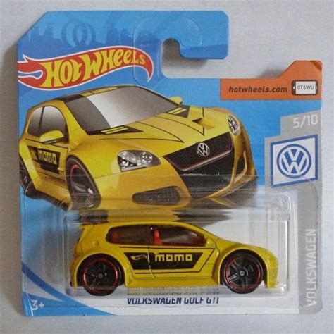 Hot Wheels Volkswagen Golf Gti Yellow Volkswagen Series Etsy Uk