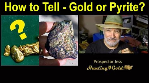 How To Tell If Its Gold Or Pyrite Fools Gold Test Youtube