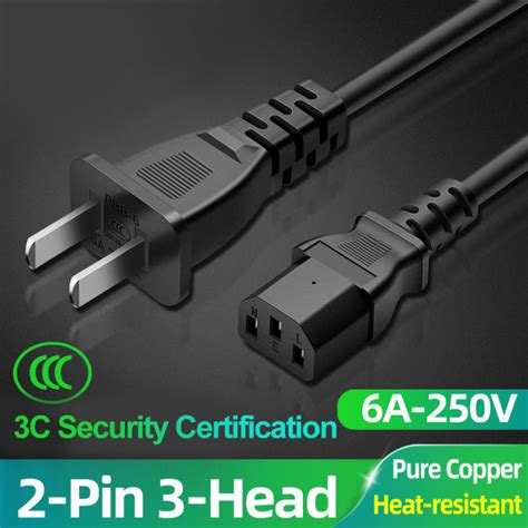 2 Pin Ac Cpu Power Cord Us Plug For Printer Monitor Rice Cooker Pc Computer Lazada Ph