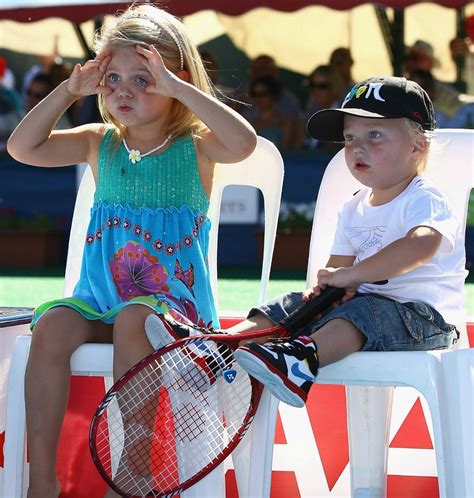 Forget about the tennis, how cute are Lleyton Hewitt’s kids?