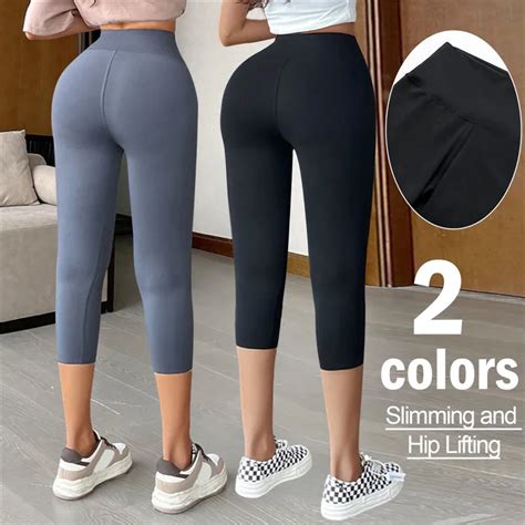 Naked Feeling Leggings New High Waist Push Up Sport Women Fitness Running Yoga Pants Seamless