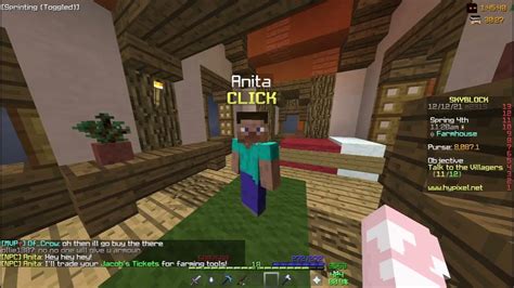 Playing Hypixel Skyblock First Video Youtube