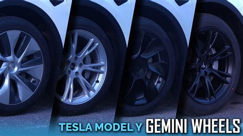 Tesla Model Y Powder Coat Gemini Wheels YouTube