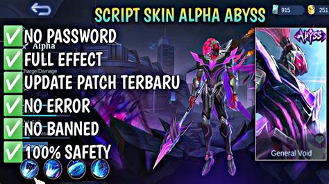 Script Skin Alpha Abyss No Password Full Effect Full Sound Update Patch