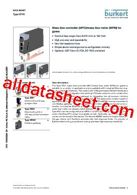 6027 Datasheet(PDF) - Christian Bürkert GmbH & Co. KG