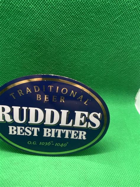 Vintage Ruddles Best Bitter Sign Metalpump Clip Font Badge Pub Ebay