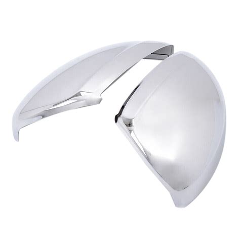 Pair Chrome Rearview Side Mirror Cover Cap Trim For Volkswagen Tiguan