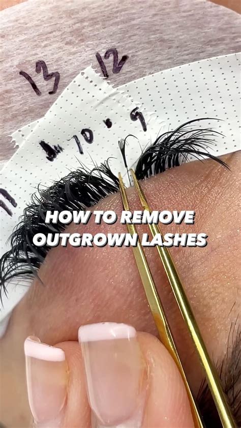 Your Lash Artist Removes Outgrown Lashes At The Beginning Of Each Fill